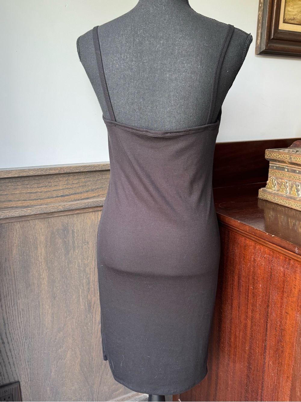 21 Saints Women's Black Ruched Front Cutout Dress nwt large - Picture 4 of 8